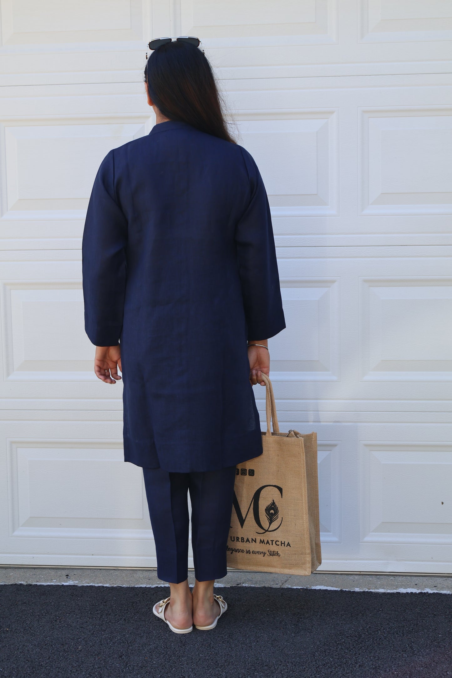Midnight Navy Kurta Co-Ord Set